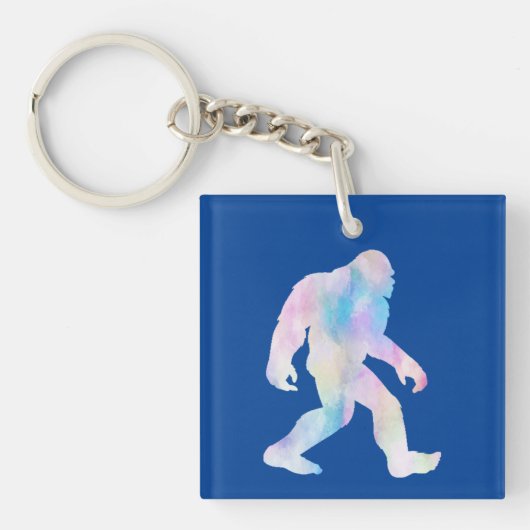 Porte-clés Bigfoot à l'aquarelle (Devant)