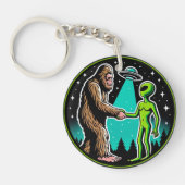 Porte-clés Bigfoot Alien Alliance - Funny Scifi Cryptid (Devant)