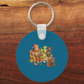 Porte-clés Bigfoot Alien Nessie Mothman Retro Gaming Christma (Recto)