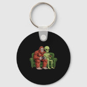 Porte-clés Bigfoot Alien Video Games Gaming Sasquatch Ufo Men (Recto)