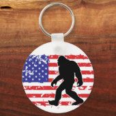 Porte-clés Bigfoot and the American Flag (Recto)