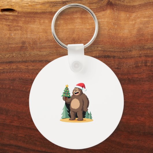 Porte-clés Bigfoot Arbre de Noël Santa Hat (1) (Recto)