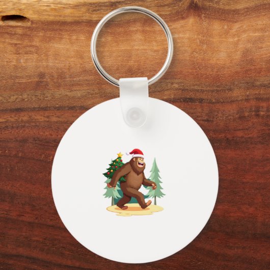 Porte-clés Bigfoot Arbre de Noël Santa Hat (5) (Recto)