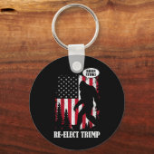 Porte-clés Bigfoot Dit Que Biden Stinks (Recto)