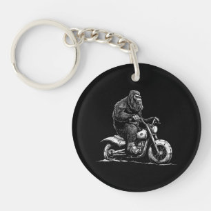 Porte-clés Bigfoot équitation Un Vélo Moto Drôle Sasquatch M