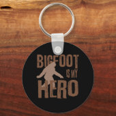 Porte-clés Bigfoot est mon héros (Recto)
