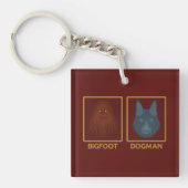 Porte-clés Bigfoot et Dogman (Devant)