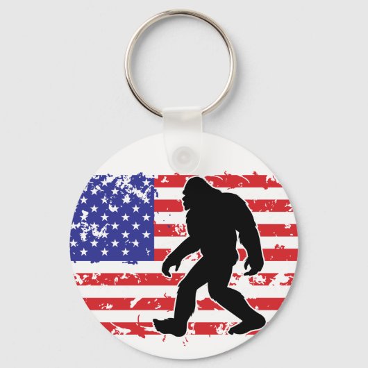 Porte-clés Bigfoot et le drapeau américain (Recto)