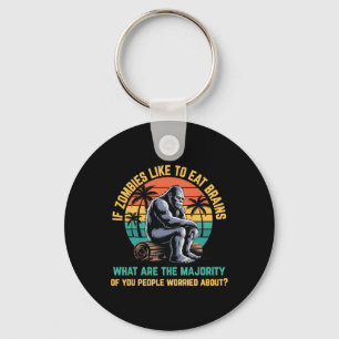 Porte-clés Bigfoot Funny Sasquatch Zombies Horreur Amateur