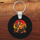 Porte-clés Bigfoot Lgrim Turkey Pumpkin Thanksgiving Day Boys (Recto)