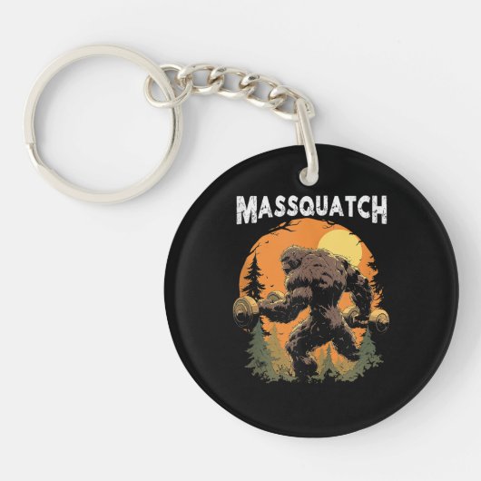 Porte-clés Bigfoot Massquatch Drôle (Devant)