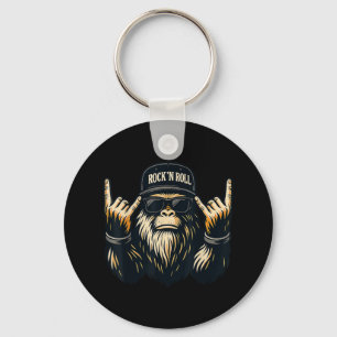 Porte-clés Bigfoot Rock Sur Sasquatch Vibes Métal Lourdes Hom