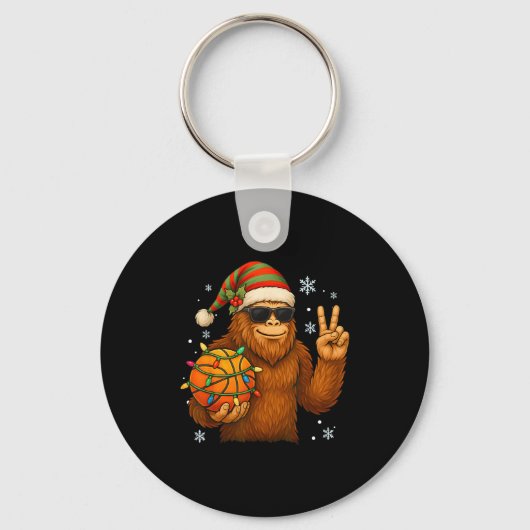 Porte-clés Bigfoot Santa Basketball Christmas  (Recto)
