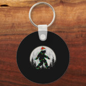Porte-clés Bigfoot Santa Christmas Tree Lights Funny Xmas Sas (Recto)