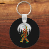 Porte-clés Bigfoot Santa Christmas Tree Lights Funny Xmas Sas (Recto)