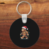 Porte-clés Bigfoot Santa Christmas Tree Lights Xmas Boys Men (Recto)
