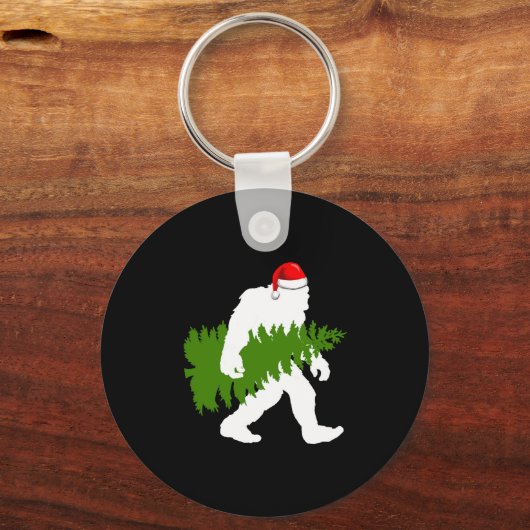 Porte-clés BigFoot Santa Claus Fun Christmas Gifts (Recto)