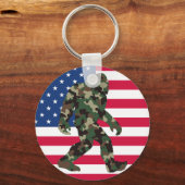 Porte-clés Bigfoot Sasquatch Camouflage (Recto)