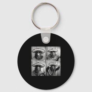 Porte-clés Bigfoot sasquatch selfie photobooth Cinco antique
