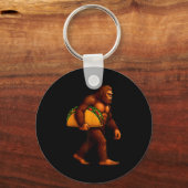 Porte-clés Bigfoot Taco Sasquatch Walking Taco Funny Shirt Me (Recto)