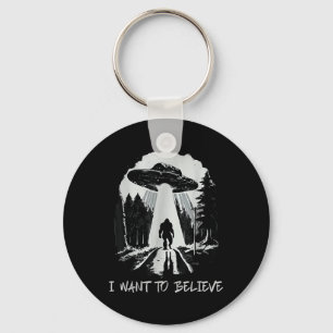 Porte-clés Bigfoot Ufo Je Veux Croire Les Hommes De Forêt Rét