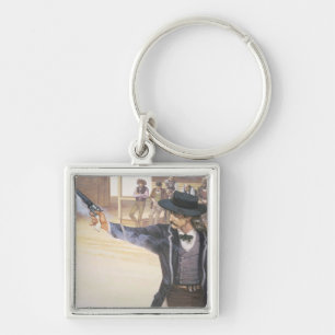 Porte-clés "Bill sauvage" Hickok (1837-76) démontre sa marqu