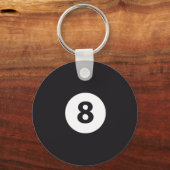 Porte-clés Billard 8 (Recto)