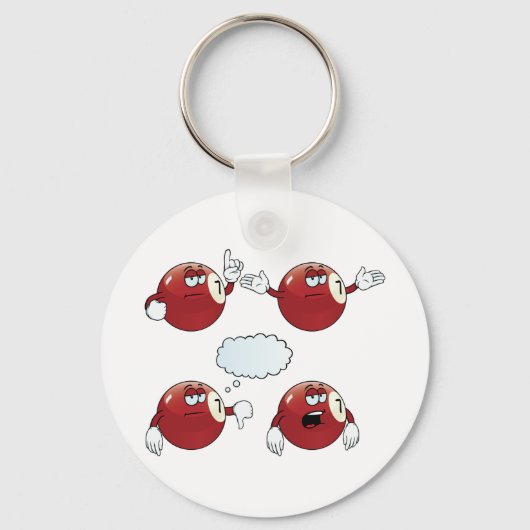 Porte-clés Billard Ball (Recto)