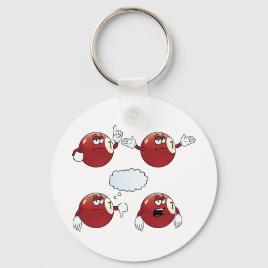 Porte-clés Billard Ball (Verso)