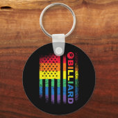 Porte-clés Billard Billard Billard américain Billiard - Bil (Recto)