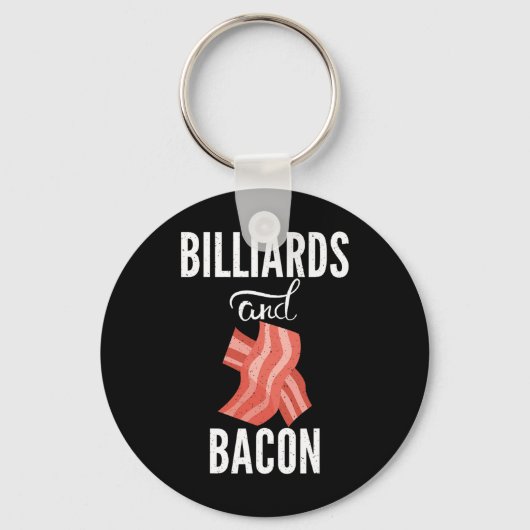 Porte-clés Billard Et Bacon Lover Pool Billard (Recto)