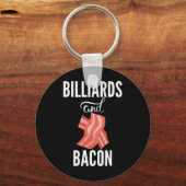 Porte-clés Billard Et Bacon Lover Pool Billard (Recto)