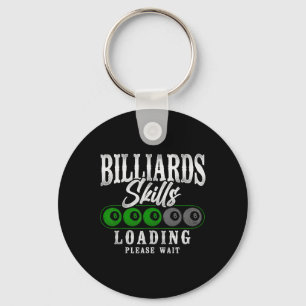 Porte-clés Billard Joueur Bal 8 Bal Vintage Billard