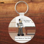 Porte-clés Billard, Lecteur de billard - Cartographie masculi (Recto)