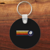 Porte-clés Billard rétro Ll Huit Pool Table Snooker Pyrami (Recto)