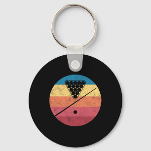 Porte-clés Billard rétro Stick Pool Table Snooker Pyram