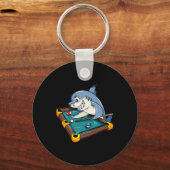 Porte-clés Billard Shark Pool Snooker Player Cadeau (Recto)