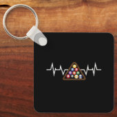 Porte-clés Billiard Ball Rack Hearbeat (Recto)