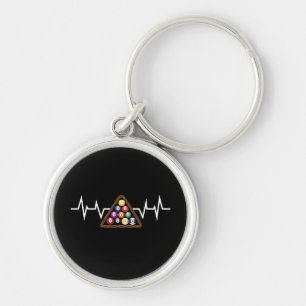 Porte-clés Billiard Ball Rack Hearbeat