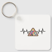 Porte-clés Billiard Ball Rack Hearbeat (Recto)