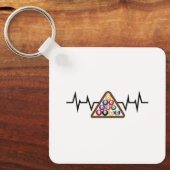 Porte-clés Billiard Ball Rack Hearbeat (Recto)