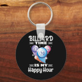 Porte-clés Billiard Heure Heureuse Avec Billiard (Recto)