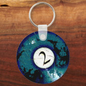 PORTE-CLÉS BILLIARDS BALL NUMÉRO 2 (Recto)