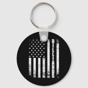 Porte-clés Billiards Snooker American Flag Jeux américains Sp