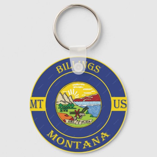 Porte-clés Billings Montana (Recto)