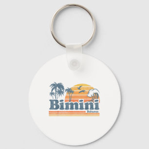 Porte-clés Bimini Bahamas Beach Vacances d'été Soleil Vintage