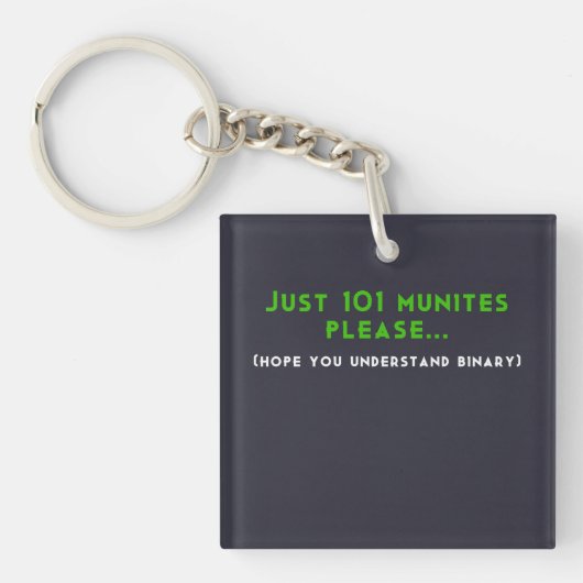 Porte-clés Binary 101 (Devant)