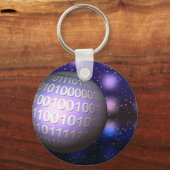 Porte-clés Binary Globe (Recto)