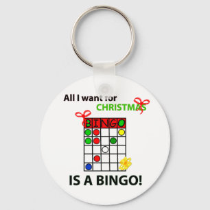 Porte-clés BINGO Je veux un bingo pour Noël