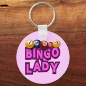 PORTE-CLÉS BINGO LADY (Recto)